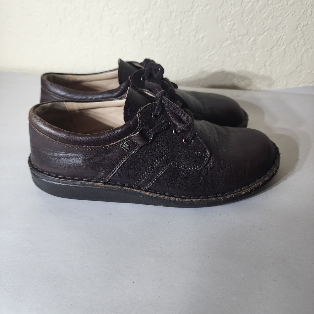 Finn Comfort Vaasa 1000 Dark Brown Leather Lace Up Oxfords Shoes Mens 40 EU